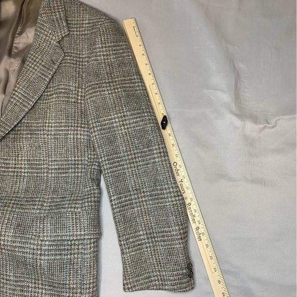 Magee Donegal Mist Tweed Sport Coat Blazer Men’s 43r Houndstooth Gray - Picture 14 of 16